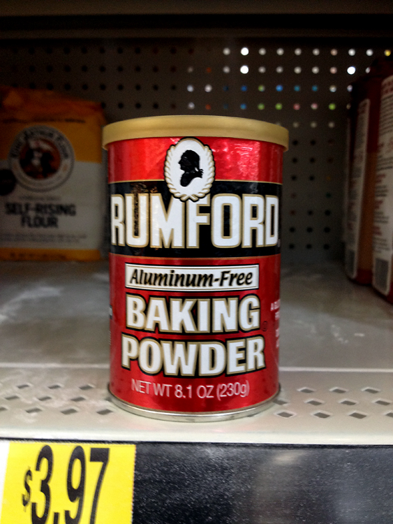 Rumford Baking PowderToned
