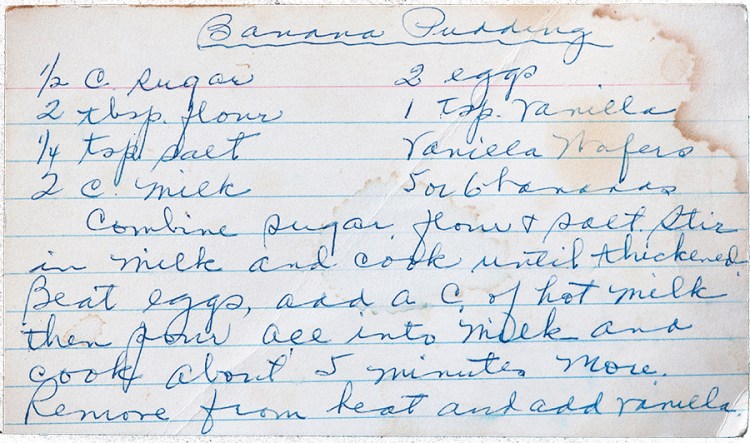 Soutern banana pudding